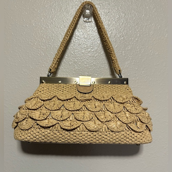 Patricia Nash Raffia Ferrara Woven Hand Bag | Purse - Picture 1 of 7